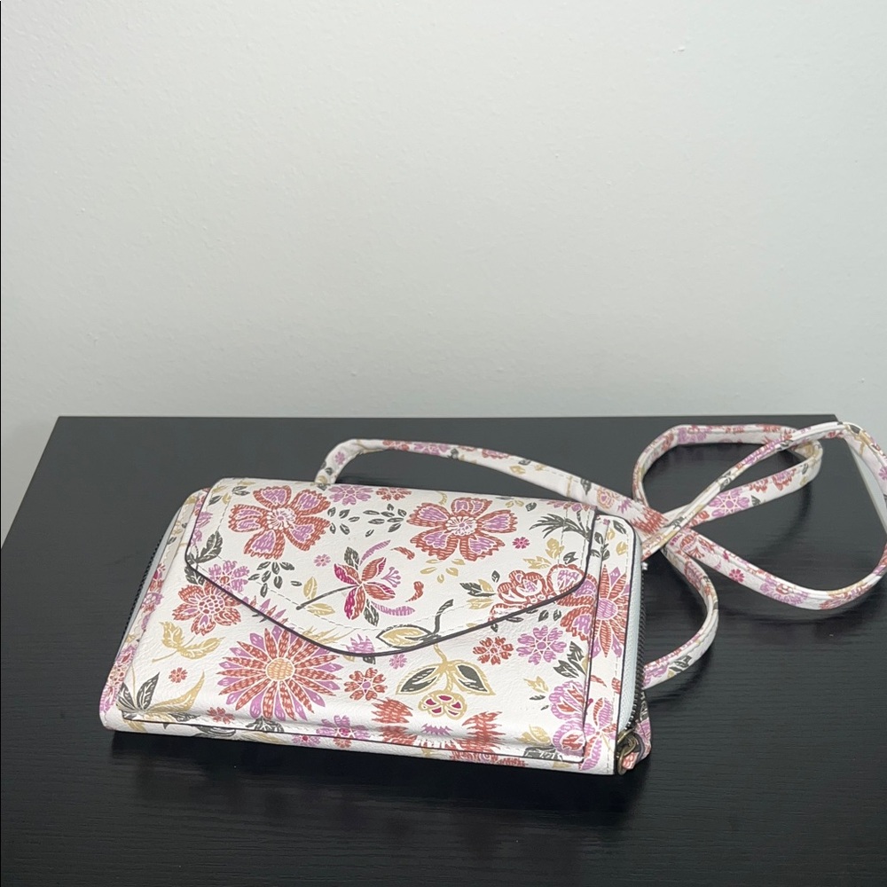 Floral White Crossbody Bag